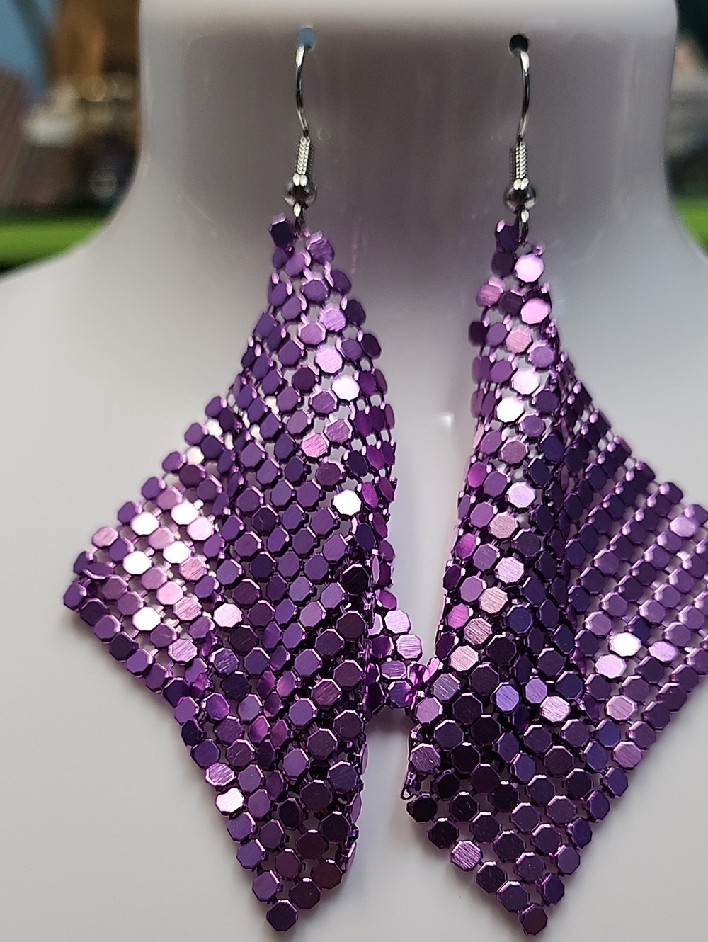 Purple Sparkle Earrings!